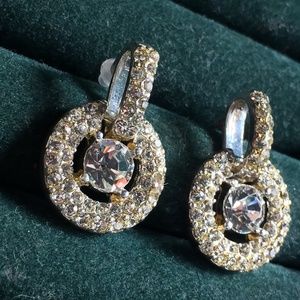 Silver Diamond Earrings